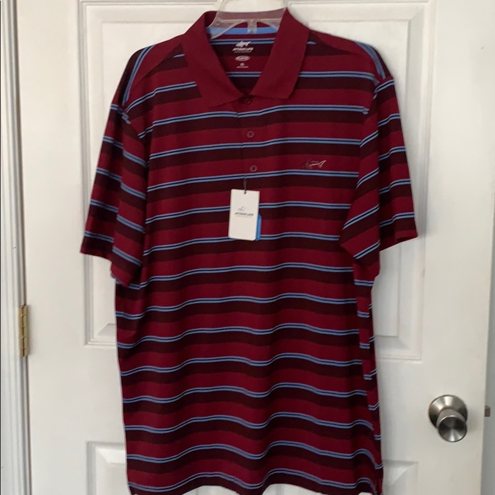 Stripped golf shirt